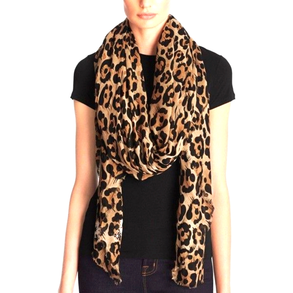 Coach X Baseman Leopard Print Wild Beast Shawl